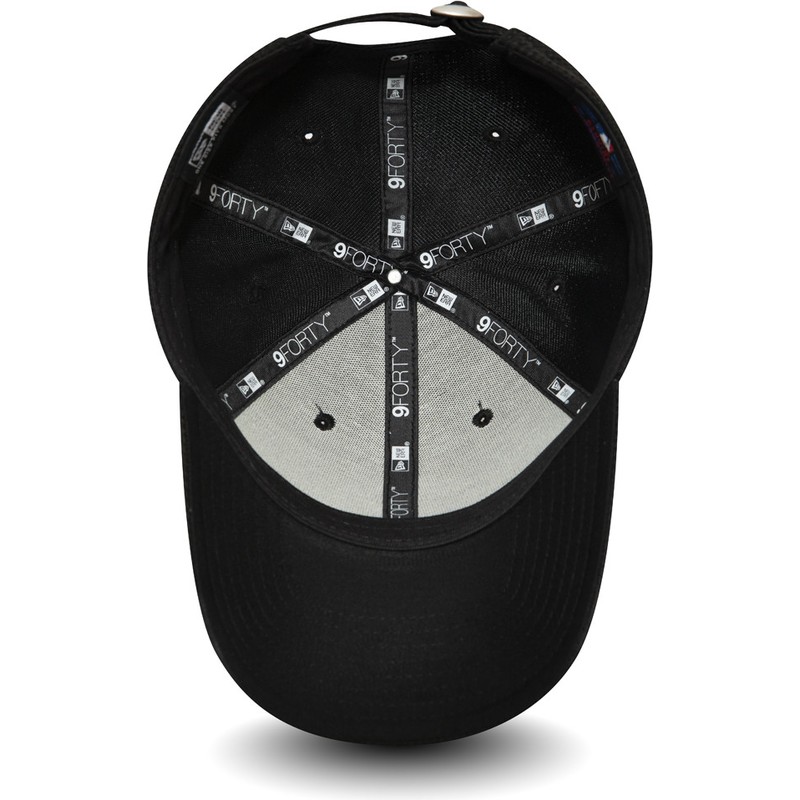 new-era-curved-brim-black-logo-9forty-diamond-era-new-york-yankees-mlb-black-adjustable-cap