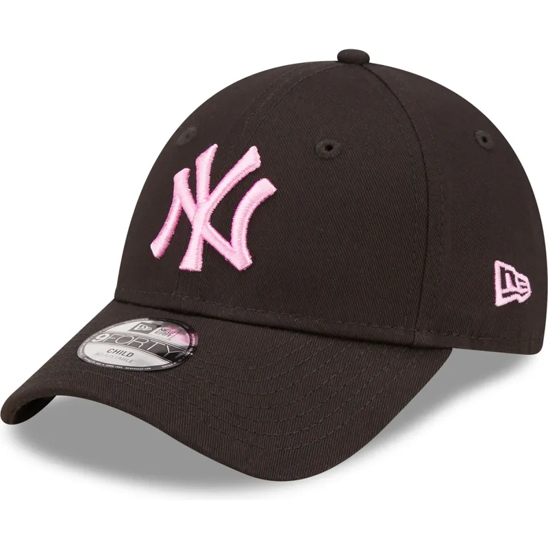 siltovka-zaoblena-cierna-nastavitelny-pre-deti-rosa-9forty-league-essential-new-york-yankees-mlb-new-era