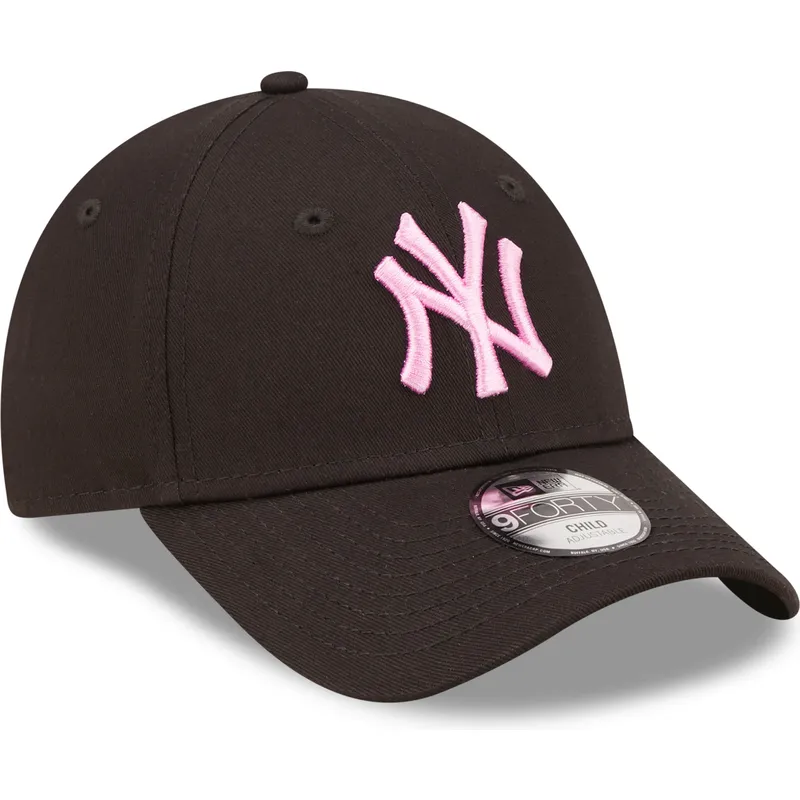 siltovka-zaoblena-cierna-nastavitelny-pre-deti-rosa-9forty-league-essential-new-york-yankees-mlb-new-era