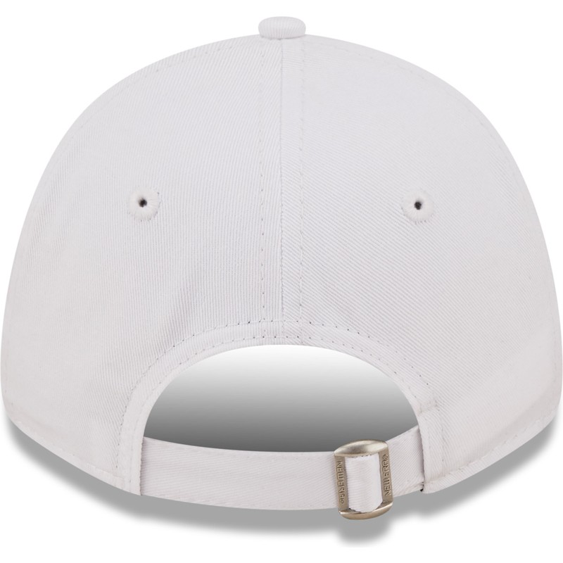 new-era-curved-brim-youth-pink-logo-9forty-league-essential-new-york-yankees-mlb-white-adjustable-cap
