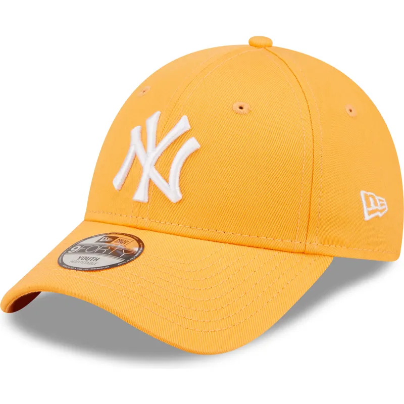 siltovka-zaoblena-oranzova-nastavitelny-pre-deti-9forty-league-essential-new-york-yankees-mlb-new-era