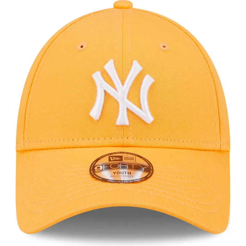 siltovka-zaoblena-oranzova-nastavitelny-pre-deti-9forty-league-essential-new-york-yankees-mlb-new-era