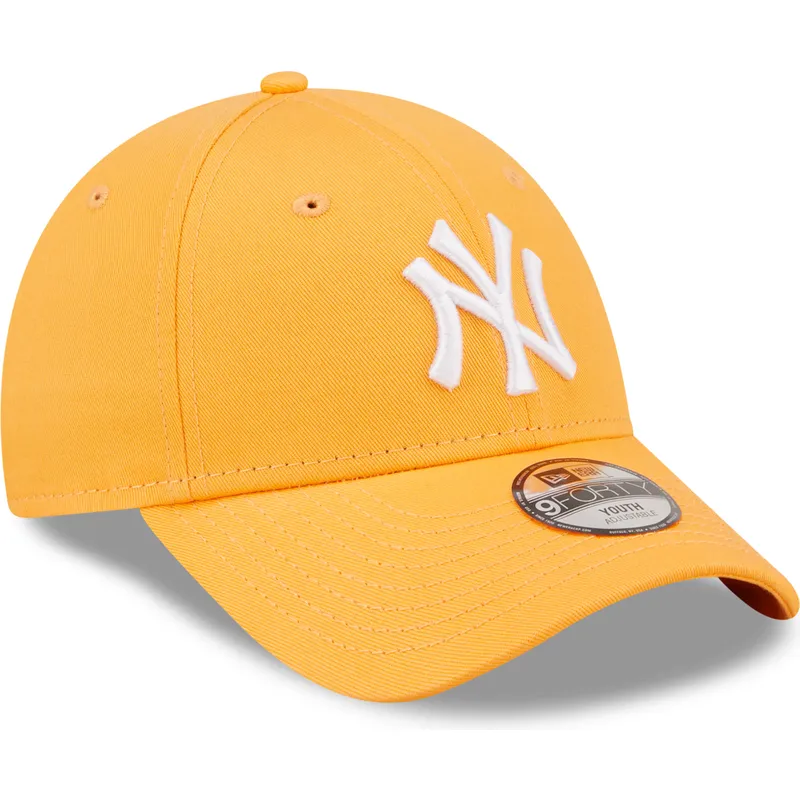 siltovka-zaoblena-oranzova-nastavitelny-pre-deti-9forty-league-essential-new-york-yankees-mlb-new-era