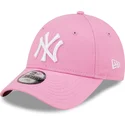 siltovka-zaoblena-ruzova-nastavitelny-pre-deti-9forty-league-essential-new-york-yankees-mlb-new-era