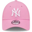 siltovka-zaoblena-ruzova-nastavitelny-pre-deti-9forty-league-essential-new-york-yankees-mlb-new-era