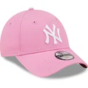 siltovka-zaoblena-ruzova-nastavitelny-pre-deti-9forty-league-essential-new-york-yankees-mlb-new-era