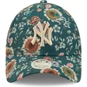 siltovka-zaoblena-zelena-nastavitelny-9forty-all-over-print-floral-new-york-yankees-mlb-new-era