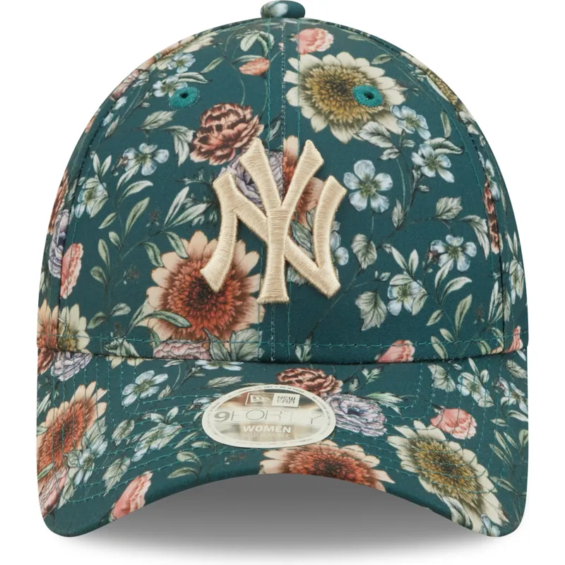 siltovka-zaoblena-zelena-nastavitelny-9forty-all-over-print-floral-new-york-yankees-mlb-new-era