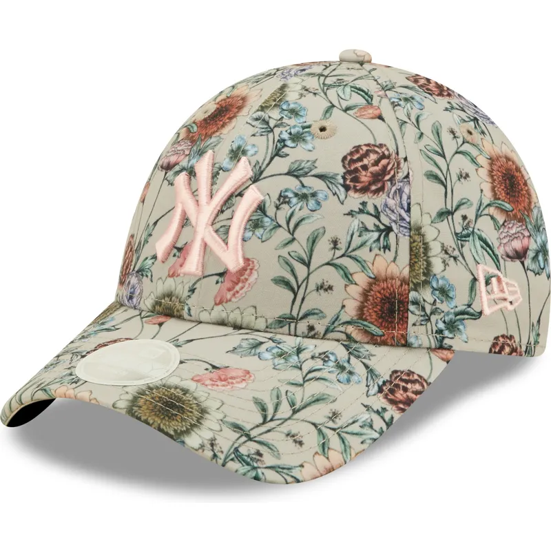cap-zaoblena-beige-adjustable-strap-9forty-all-over-print-floral-new-york-yankees-mlb-new-era