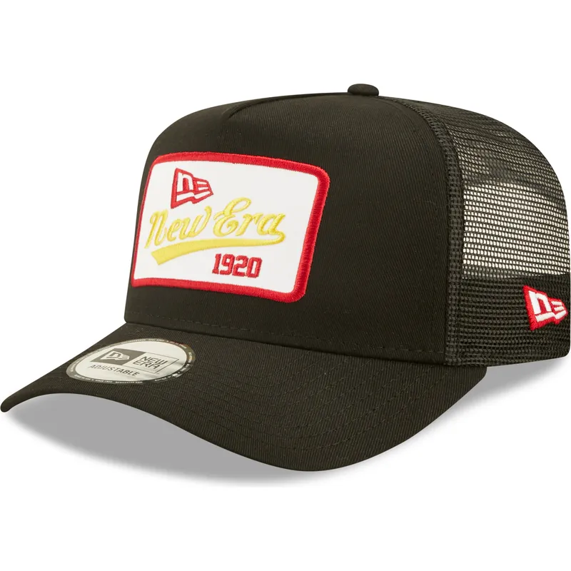 siltovka-zaoblena-cierna-snapback-1920-a-frame-state-patch-new-era