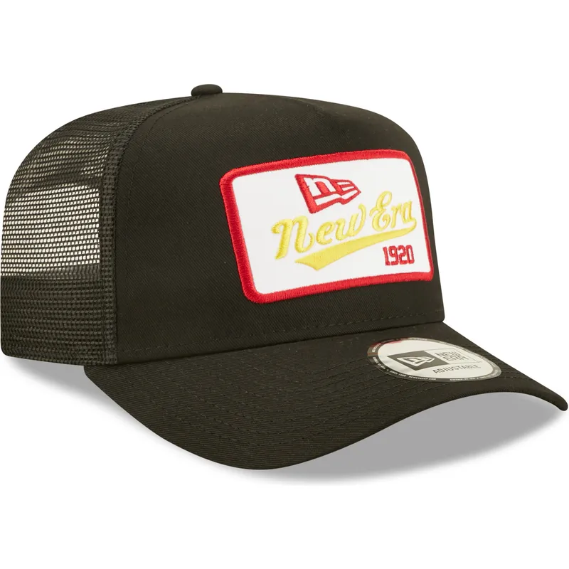 siltovka-zaoblena-cierna-snapback-1920-a-frame-state-patch-new-era