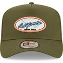 grune-trucker-kappe-california-a-frame-oval-state-von-new-era