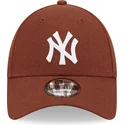 siltovka-zaoblena-hneda-nastavitelny-9forty-linen-new-york-yankees-mlb-new-era