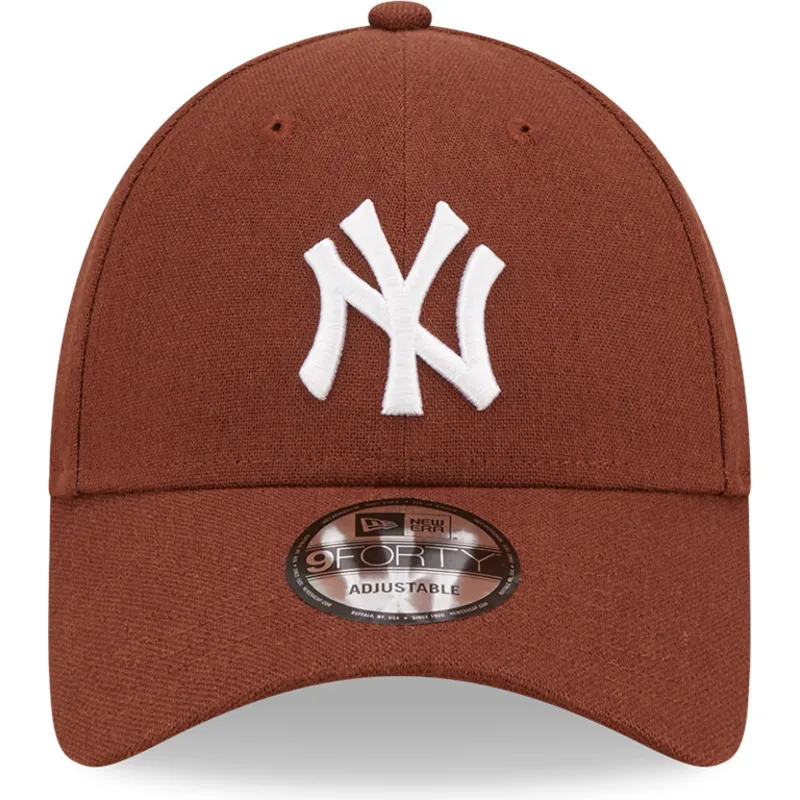 siltovka-zaoblena-hneda-nastavitelny-9forty-linen-new-york-yankees-mlb-new-era