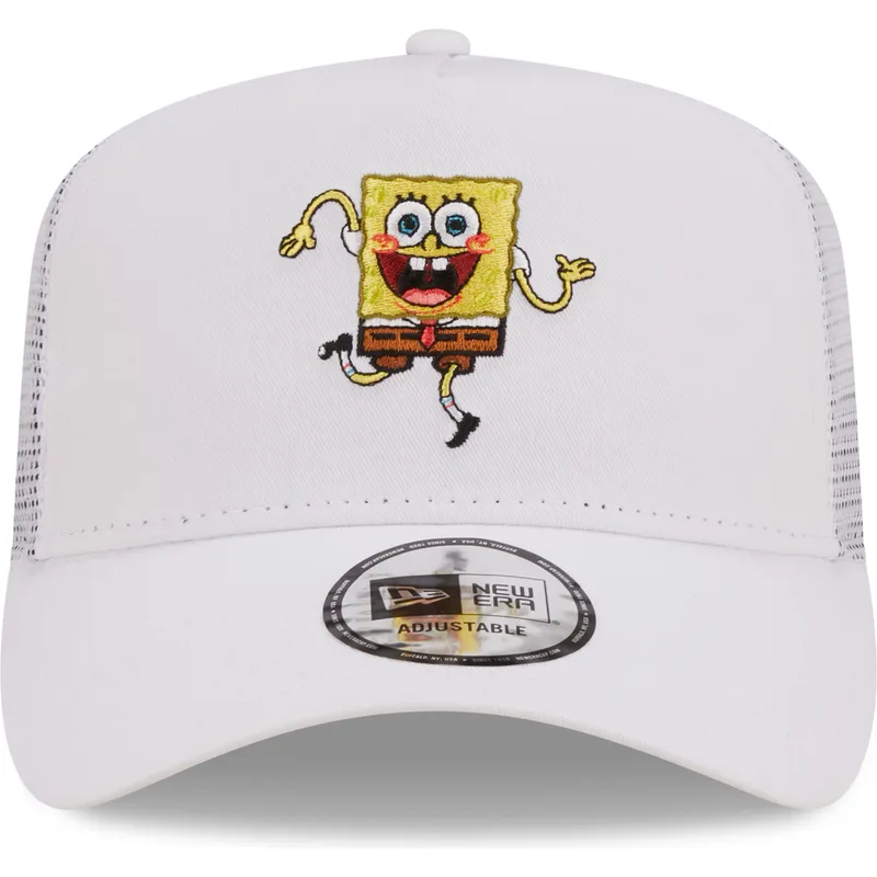 cap-zaoblena-white-snapback-a-frame-bob-esponja-new-era