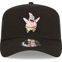 siltovka-zaoblena-cierna-snapback-a-frame-spongebob-a-patrick-hviezda-new-era