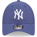 siltovky-zaoblena-modra-nastavitelny-pasik-9forty-linen-new-york-yankees-mlb-new-era