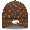 siltovka-zaoblena-hneda-nastavitelny-9forty-monogram-new-york-yankees-mlb-new-era
