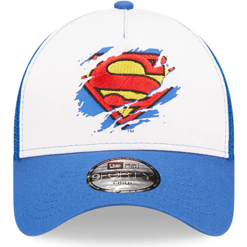 cap-zaoblena-blue-snapback-pre-deti-a-frame-superman-dc-comics-new-era