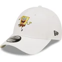 siltovka-zaoblena-biely-nastavitelny-9forty-spongebob-new-era