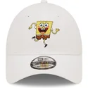 siltovka-zaoblena-biely-nastavitelny-9forty-spongebob-new-era