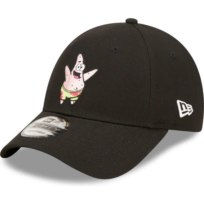 siltovka-zaoblena-cierna-nastavitelny-9forty-spongebob-a-patrick-hviezda-new-era