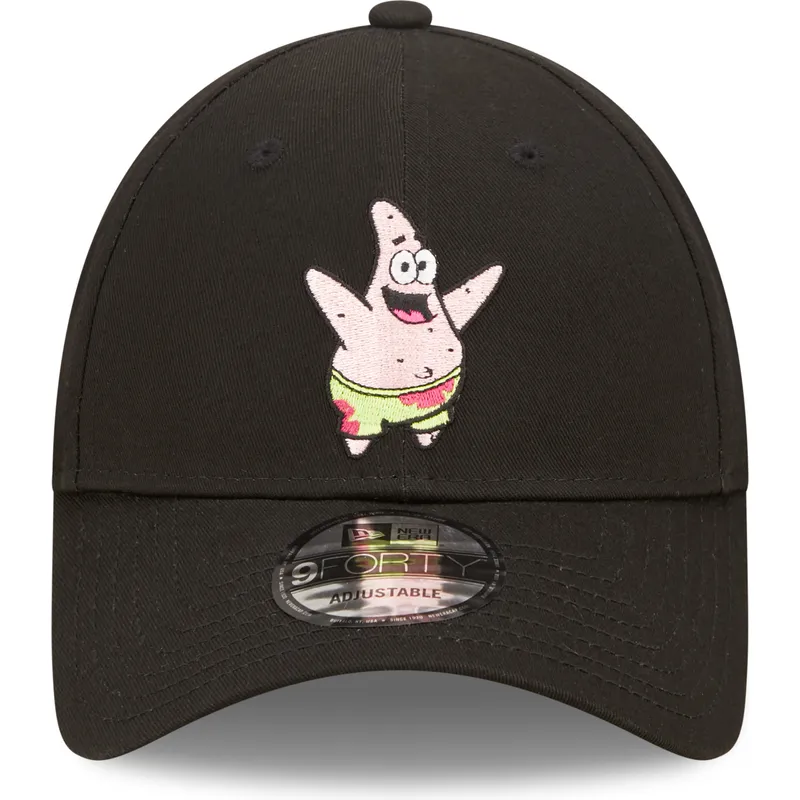 siltovka-zaoblena-cierna-nastavitelny-9forty-spongebob-a-patrick-hviezda-new-era