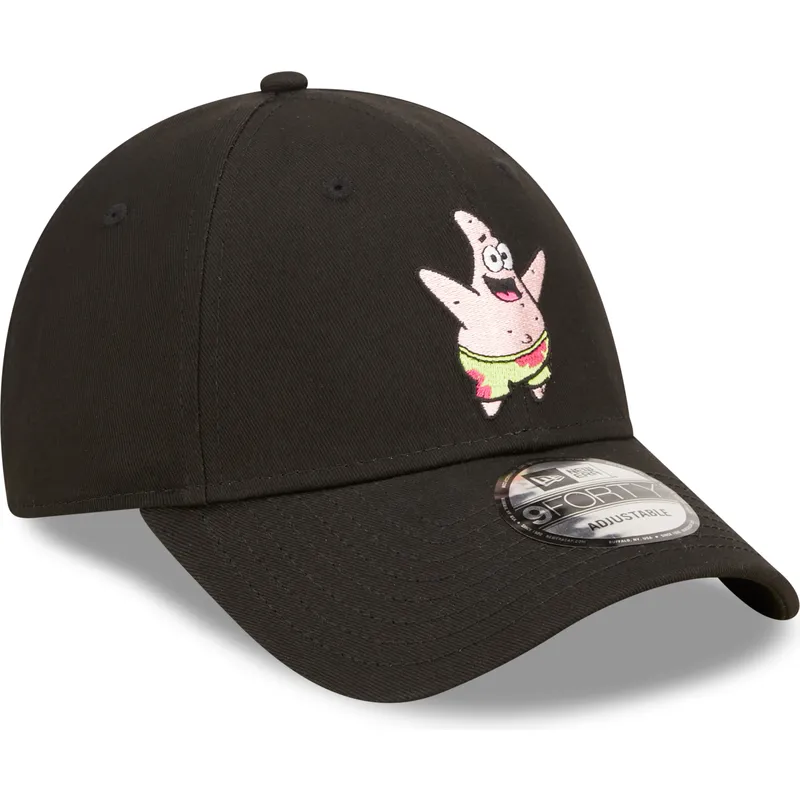 siltovka-zaoblena-cierna-nastavitelny-9forty-spongebob-a-patrick-hviezda-new-era