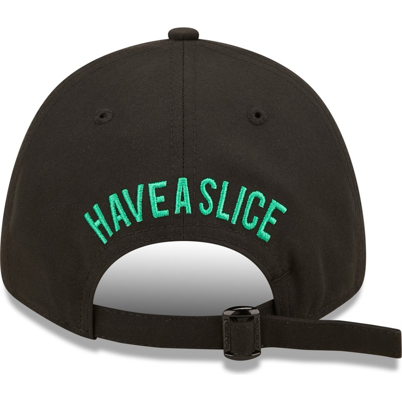 new-era-curved-brim-pizza-have-a-slice-9forty-food-icon-black-adjustable-cap