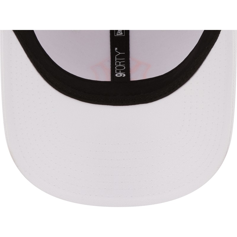 new-era-curved-brim-orange-logo-9forty-neon-outline-new-york-yankees-mlb-white-adjustable-cap
