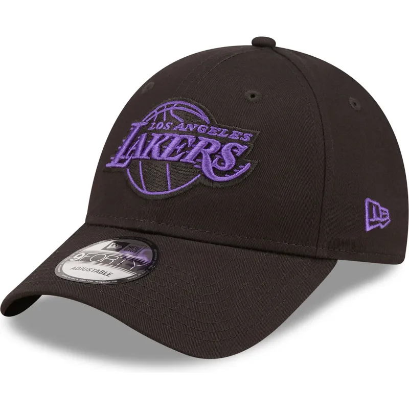 siltovka-zaoblena-cierna-nastavitelny-9forty-neon-outline-los-angeles-lakers-nba-new-era
