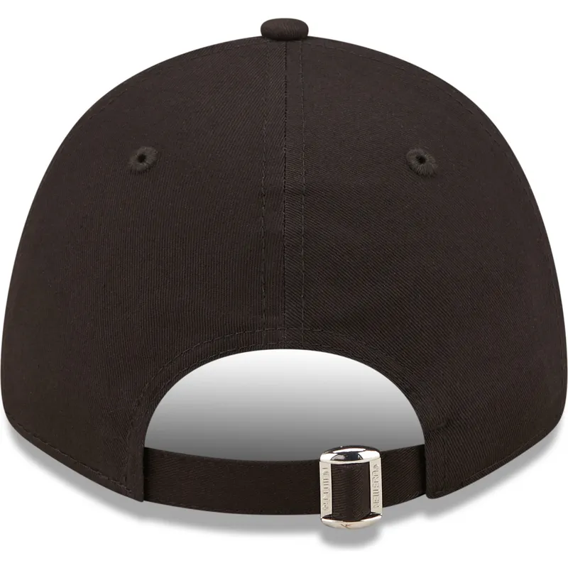 schwarze-verstellbare-curved-cap-mit-rotem-logo-9forty-neon-outline-von-chicago-bulls-nba-von-new-era