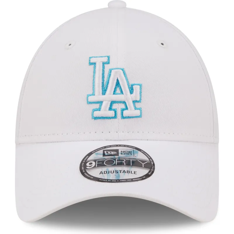 siltovka-zaoblena-biely-nastavitelny-9forty-neon-outline-los-angeles-dodgers-mlb-new-era