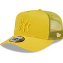 cap-zaoblena-yellow-snapback-a-frame-tonal-mesh-new-york-yankees-mlb-new-era