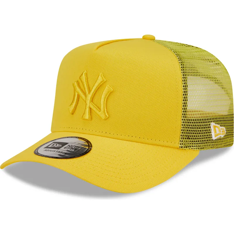 siltovky-zaoblena-kamionista-zlta-snapback-a-frame-tonal-mesh-new-york-yankees-mlb-new-era