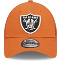 cap-zaoblena-orange-adjustable-strap-a-frame-home-field-las-vegas-raiders-nfl-new-era