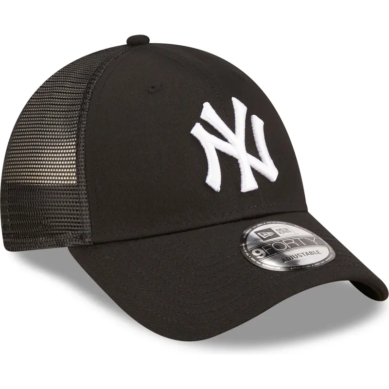 schwarze-verstellbare-trucker-kappe-a-frame-home-field-der-new-york-yankees-mlb-von-new-era