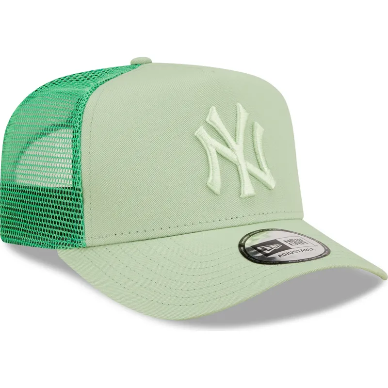 siltovka-zaoblena-zelena-snapback-a-frame-tonal-mesh-new-york-yankees-mlb-new-era
