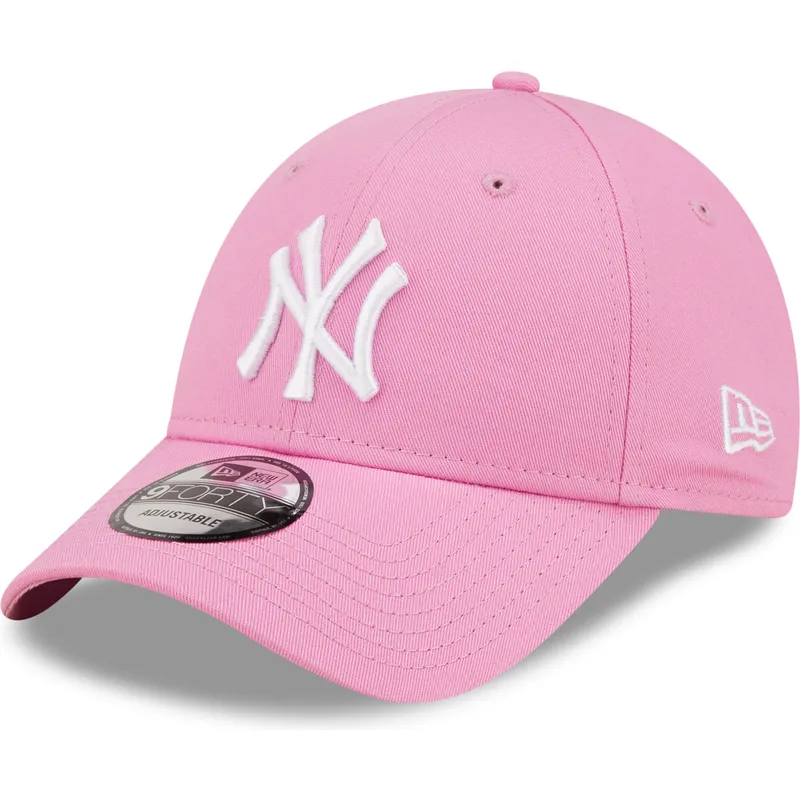 siltovka-zaoblena-ruzova-nastavitelny-9forty-league-essential-new-york-yankees-mlb-new-era
