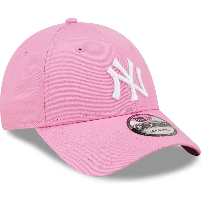 siltovka-zaoblena-ruzova-nastavitelny-9forty-league-essential-new-york-yankees-mlb-new-era