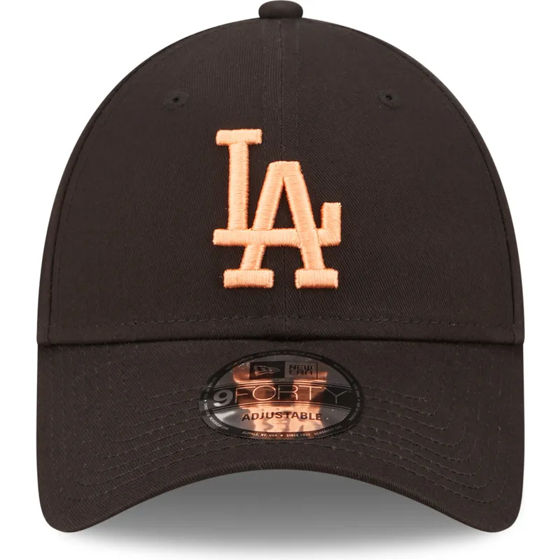 siltovky-zaoblena-cierna-nastavitelny-pasik-9forty-league-essential-los-angeles-dodgers-mlb-new-era