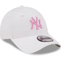 siltovka-zaoblena-biely-nastavitelny-rosa-9forty-league-essential-new-york-yankees-mlb-new-era