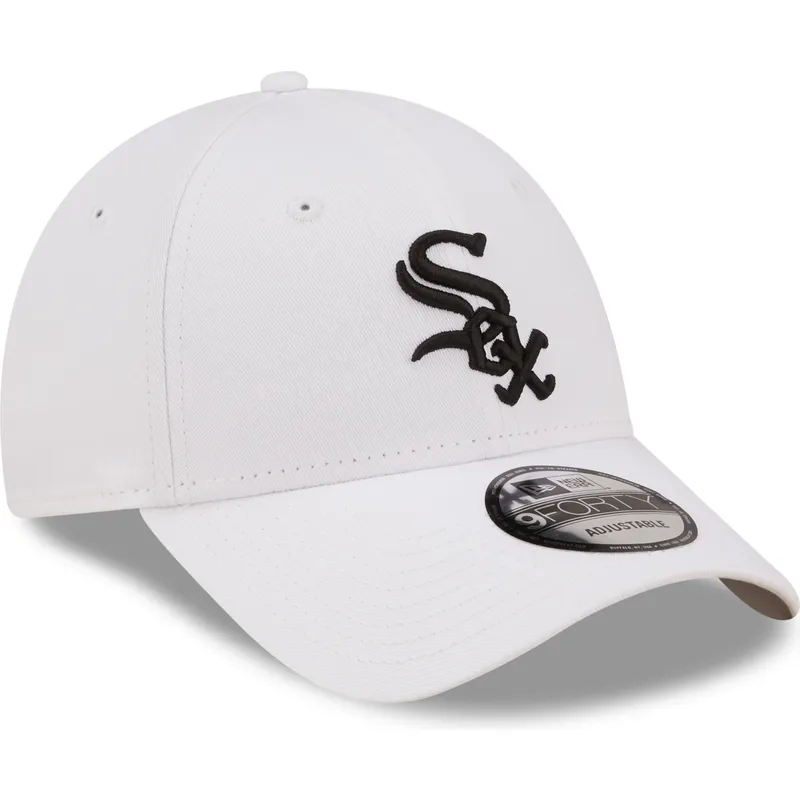 cap-zaoblena-white-adjustable-strap-negro-9forty-league-essential-chicago-white-sox-mlb-new-era cap-zaoblena-white-adjustable-strap-negro-9forty-league-essential-chicago-white-sox-mlb-new-era