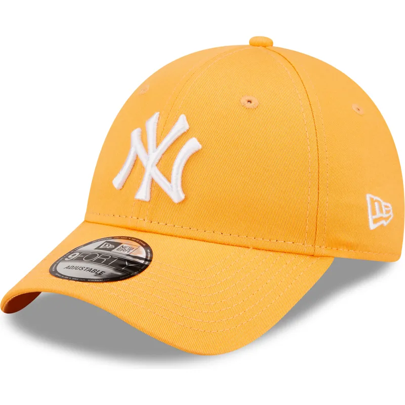 siltovka-zaoblena-oranzova-nastavitelny-9forty-league-essential-new-york-yankees-mlb-new-era