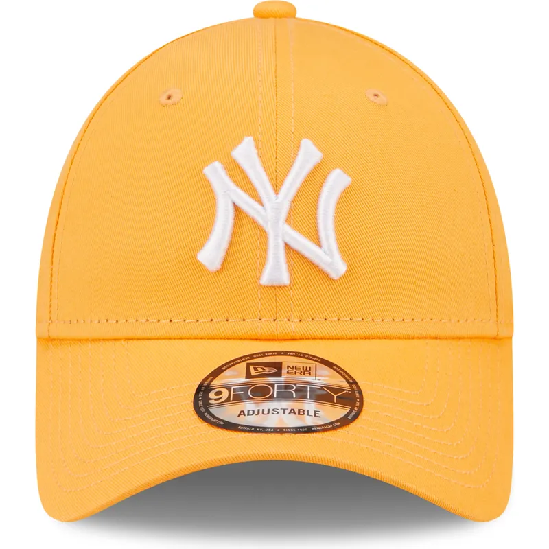 siltovka-zaoblena-oranzova-nastavitelny-9forty-league-essential-new-york-yankees-mlb-new-era
