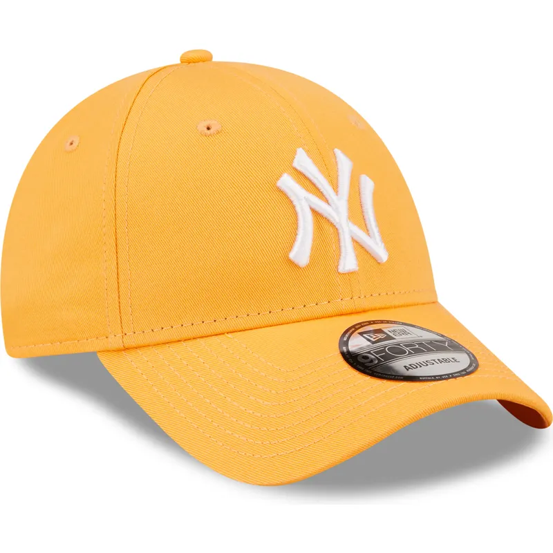 siltovka-zaoblena-oranzova-nastavitelny-9forty-league-essential-new-york-yankees-mlb-new-era