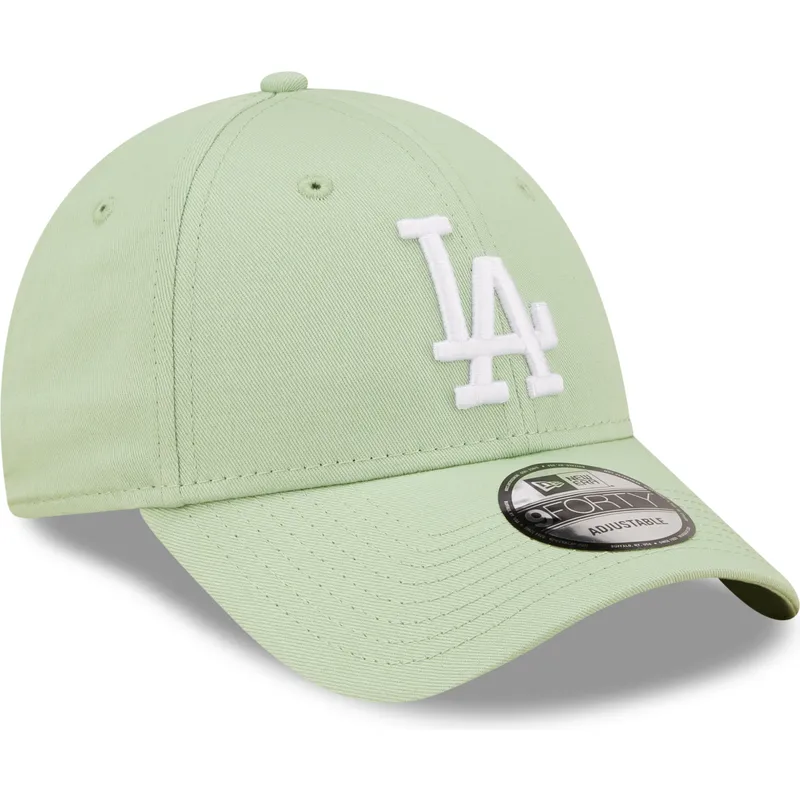 siltovka-zaoblena-zelena-nastavitelny-9forty-league-essential-los-angeles-dodgers-mlb-new-era