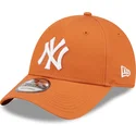 siltovka-zaoblena-oranzova-nastavitelny-9forty-league-essential-new-york-yankees-mlb-new-era