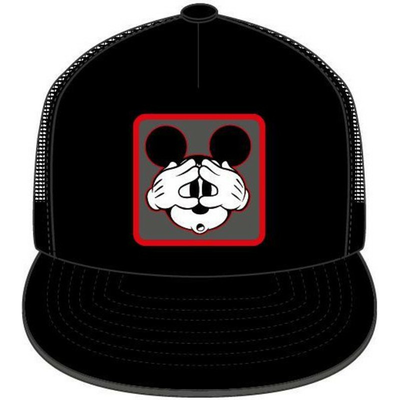 capslab-flat-brim-mickey-mouse-casf-mo3-disney-black-trucker-hat