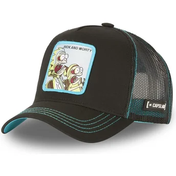Schwarze Trucker-Kappe Rick und Morty RE3 Rick und Morty von Capslab